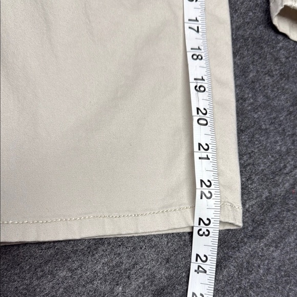 Ann Taylor Cream Chinos with Cropped Design and Cotton Blend - Picture 4 of 5